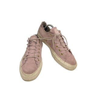 Converse Womens size 8 pink Suede Low-Top Sneakers shoes